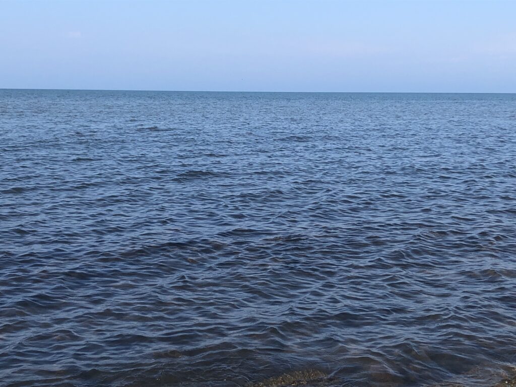 Water stretching into the distance
