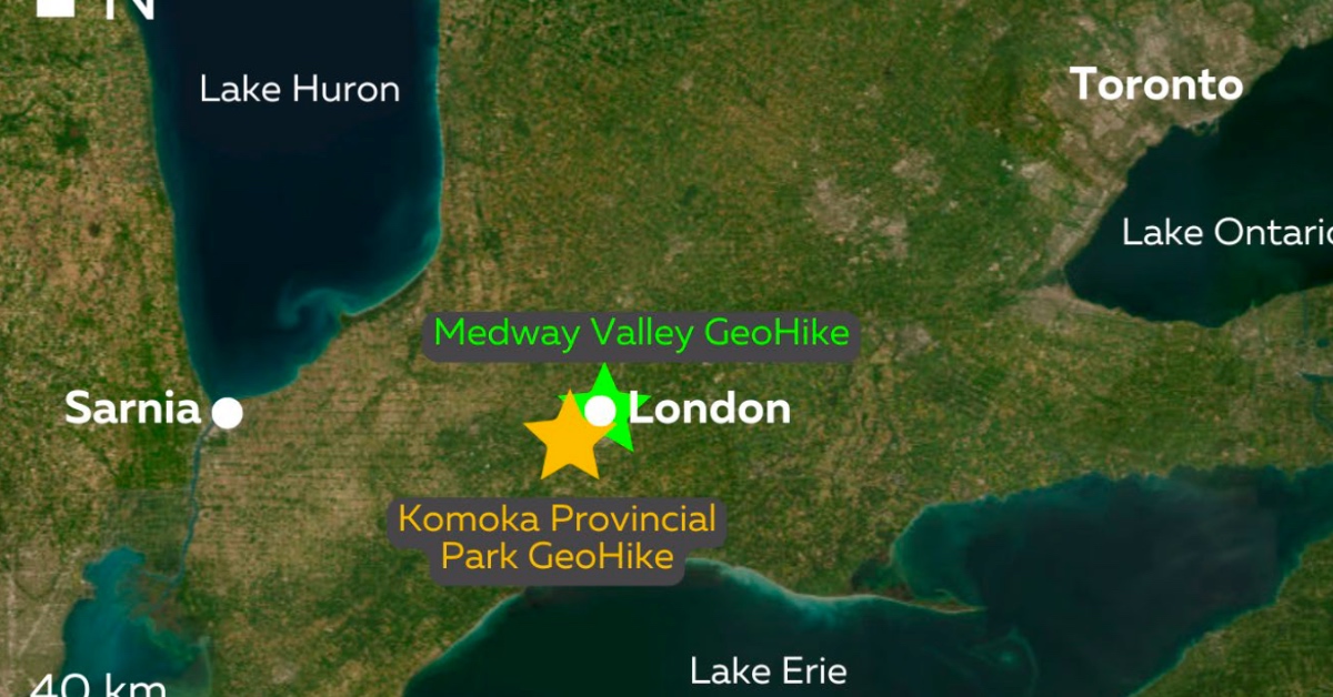 Read more about the article APGO Education Foundation Releases the Medway Valley and Komoka Provincial Park GeoHikes in London, Ontario on GeoscienceINFO.com
