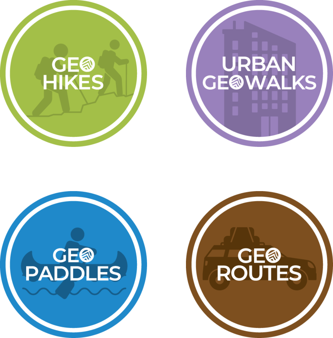 An image of all the Geodiversity Geoscience Hubs.