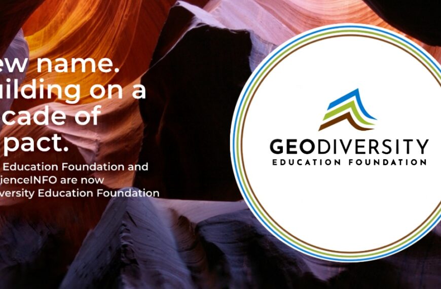APGO Education Foundation and GeoscienceINFO announce their new identity as Geodiversity Education Foundation, building on a decade of impact in geoscience education.